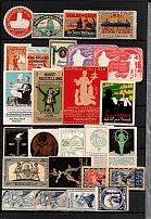 Germany, Europe & Overseas, Stock of Cinderellas, Non-Postal Stamps, Labels, Advertising, Charity, Propaganda (#130B)