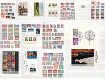 Saar, Federal Republic, Germany, Collection of Stamps and Postcards, Album (Canceled, #U SG - 1)