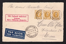 1932 (16 May) Belgium, Airmail cover from Brussels to Essen (Germany) with red Essen airmail handstamp