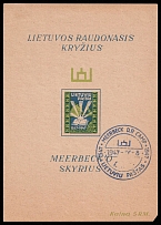 1947 Meerbeck, Lithuania, Baltic DP Camp, Displaced Persons Camp, Souvenir Sheet (Wilhelm Bl. 1, Canceled, CV $230)