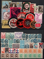 Germany, Europe & Overseas, Stock of Cinderellas, Non-Postal Stamps, Labels, Advertising, Charity, Propaganda (#166B)