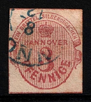 1853 3pf Hannover, German States, Germany (Mi. 6, Canceled, CV $500)