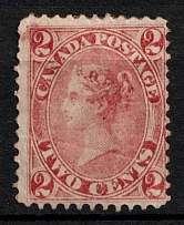 1864 2c British Canada, Canada (SG 45, CV $780)