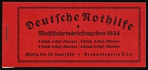 1934 Complete Booklet with stamps of Third Reich, Germany, Excellent Condition (Mi. MH 40.4, CV $520)