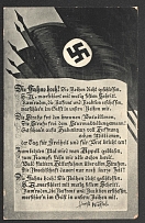 1933 'Raise the Flag!', Propaganda Postcard, Third Reich Nazi Germany