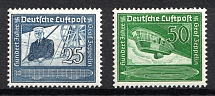 1938 Third Reich, Germany, Airmail (Mi. 669 - 670, Full Set, CV $70, MNH)