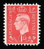 1d Anti-British Propaganda, King George VI, German Propaganda Forgery (Mi. 4, CV $110)