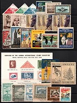 Germany, Europe & Overseas, Stock of Cinderellas, Non-Postal Stamps, Labels, Advertising, Charity, Propaganda (#422B)