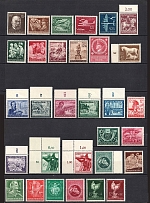 1944-45 Third Reich, Germany Collection (Full Sets, CV $35, MNH)