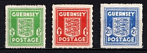 1941-44 Guernsey, German Occupation, Germany (Mi. 1 - 3, Full Set, CV $30)