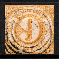 1859-61 9k Thurn und Taxis, German States, Germany (Mi. 23, Sc. 50, Canceled, CV $80)