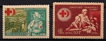 1956 Red Cross and Red Crescent, Soviet Union, USSR, Russia (Full Set, MNH)