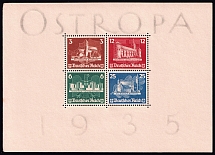 1935 Third Reich, Germany, Souvenir Sheet 'OSTROPA' (Mi. Bl. 3, CV $1,430)