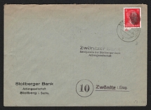 1945 (7 Jun) 12pf Germany Local Post, Cover from Stollberg to Zwonitz