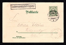 Switzerland, Ship Post, Postcard from Konstanz to Vilemov