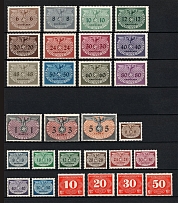 1940 General Government Official Stamps, Germany (Full Sets, CV $40)