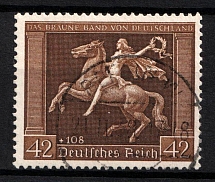 1938 42pf Third Reich, Germany (Mi. 671 x, Full Set, Canceled, CV $460)