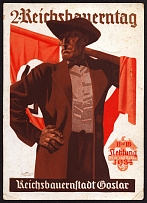 1934 'Farmers' Day in the Goslar', Postcard from Lunebach to  Regensburg, Third Reich Nazi Germany Propaganda