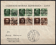 1943 Zadar, German Occupation, Germany, Cover (Mi. 35 - 36)