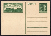 1938 Panorama of Nuremberg, Third Reich, Germany, Postal Card