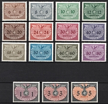 1940 General Government, Germany (Mi. 1 - 15, Full Set, CV $80, MNH)