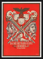 1939 'German Art Day', Propaganda Postcard, Third Reich Nazi Germany