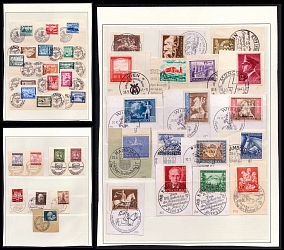 Third Reich, Germany, Stock of Stamps (Special Cancellations)