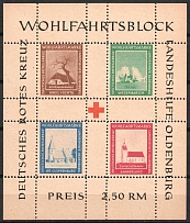 1948 Oldenburg, Germany Local Post, Souvenir Sheet (Mi. Bl. I A, Unofficial Issue, CV $30, MNH)