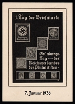 1936 (7 Jan) Berlin, Third Reich, German Propaganda, Germany, Postcard (Commemorative Cancellation)