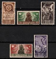 1946 Barletta - Trani, Polish II Corps in Italy, Poland, DP Camp, Displaced Persons Camp (Wilhelm 15 - 19, Full Set, Canceled)