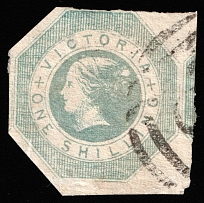 1854 1S Victoria, Australia (SG 25, Canceled, CV $70)