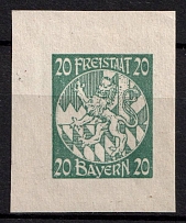 20pf Bavaria, Germany (Green Proof)