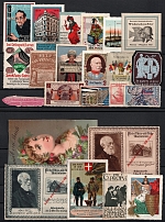Germany, Europe & Overseas, Stock of Cinderellas, Non-Postal Stamps, Labels, Advertising, Charity, Propaganda (#164A)