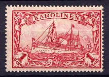 1900 1M Caroline Islands, German Colonies, Kaiser’s Yacht, Germany (Mi. 16)