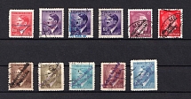 1945 Czechoslovakia, Local Revolutionary Overprints, Stock of Stamps (Canceled)