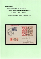 1936 Summer Olympics (Olympiad) in Berlin, Third Reich, Registered Cover with Commemorative Postmarks