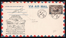 1933 Canada, First Flight Airmail cover with Pilot Signature, Havre St. Pierre - Natashquan, franked by Mi. 170
