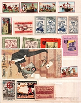 Europe, Stock of Cinderellas, Non-Postal Stamps, Labels, Advertising, Charity, Propaganda (#47BC)