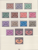 1940 General Government, Official Stamps, Germany (Mi. 1 - 15, Full Set, CV $80, MNH)
