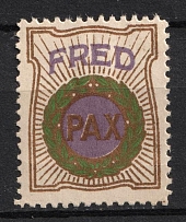 1915 Denmark, 'Fred PAX', World War I, Peace Propaganda