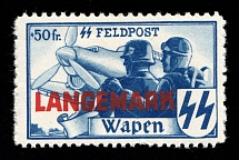 Belgian Flemish Legion, Germany (Unissued Stamp, Mi. XX A, CV $330)