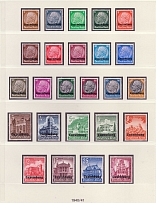 1940-41 Luxembourg, German Occupation, Germany (Mi. 1 - 16, 33 - 41, Full Sets, CV $70, MNH)