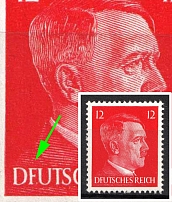 1942 Third Reich, Germany (Mi. 827 I, 'DFUTSCHES REICH', CV $70, MNH)