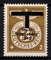 1945 3pf Strausberg (Berlin), Germany Local Post (Mi. 8, Unofficial Issue, Signed, MNH)
