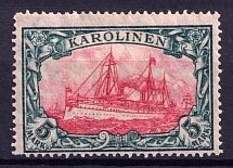 1900 5M Caroline Islands, German Colonies, Kaiser’s Yacht, Germany (Mi. 22)