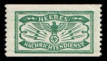 WWII Military Telegraph Stamps, Army Intelligence Service, Swastika, Nazi Germany