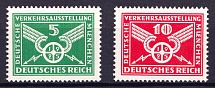 1925 Weimar Republic, Germany (Mi. 370 - 371, Full Set, CV $70, MNH)