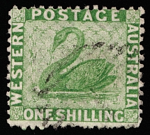 1865 1S West Australia (SG 61, Canceled, CV $30)