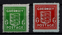 1942 Guernsey, German Occupation, Germany (Mi. 4 - 5, Full Set, CV $40)