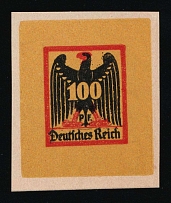 1920-21 100pf German Reich, Germany (Essay, Signed)